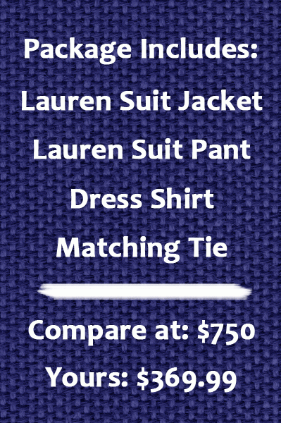 Ralph Lauren Suit, pant, shirt and tie